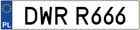 Truck License Plate